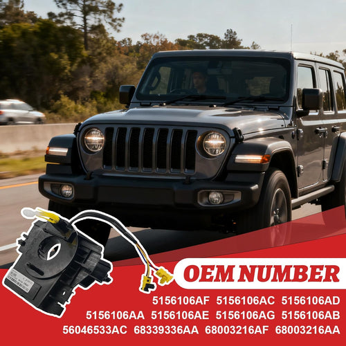 5156106AF Steering Angle Sensor Assembly Steering Wheel Wire Harness Compatible with Jeep Wrangler JK Compass MK Patriot MK 2007-2018# 5156106AA-AG